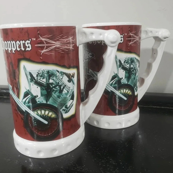 2006 Orange County Choppers Inc.Set of 2 Tall Beer Mugs. - Picture 1 of 14